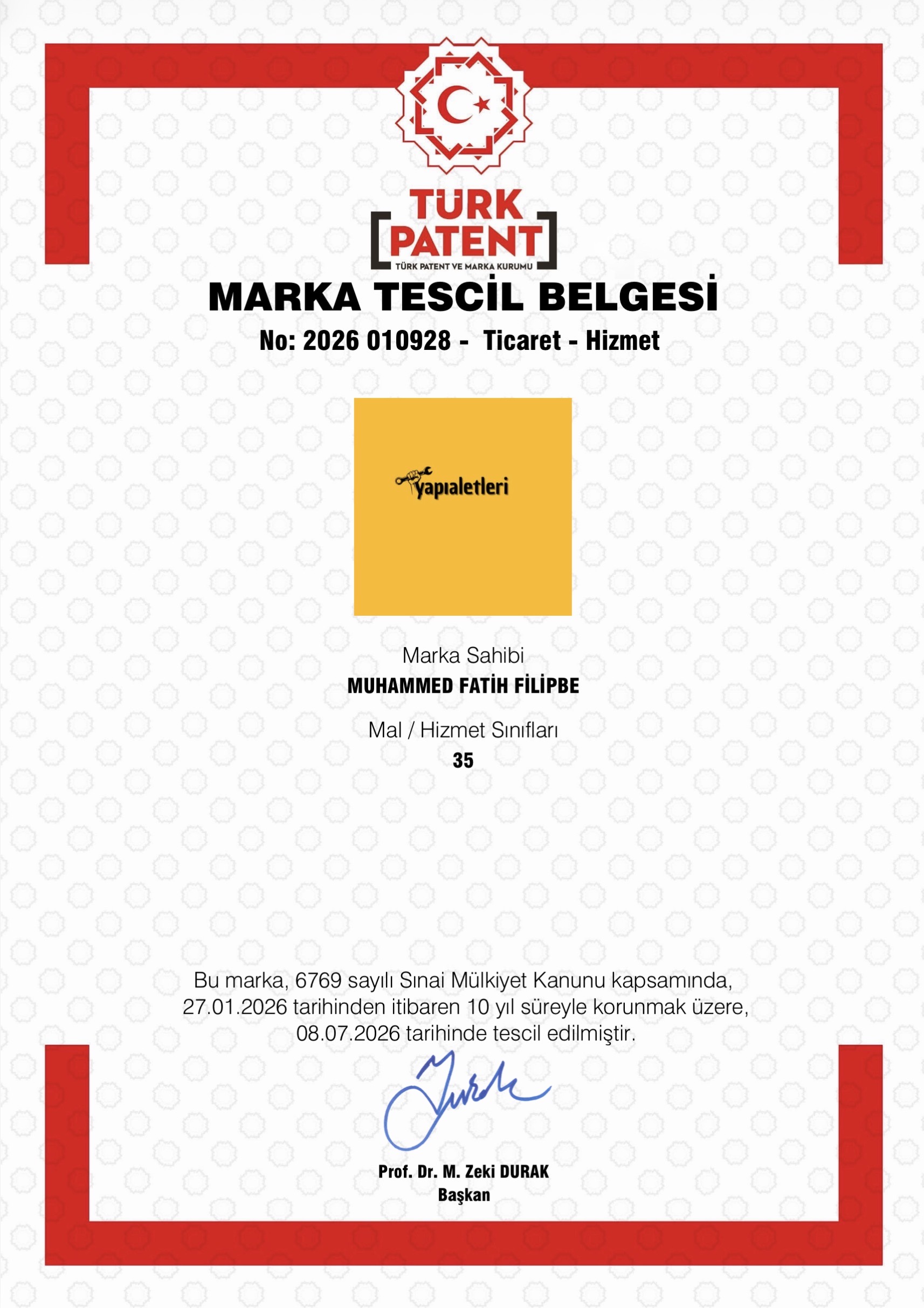 Marka Tescil