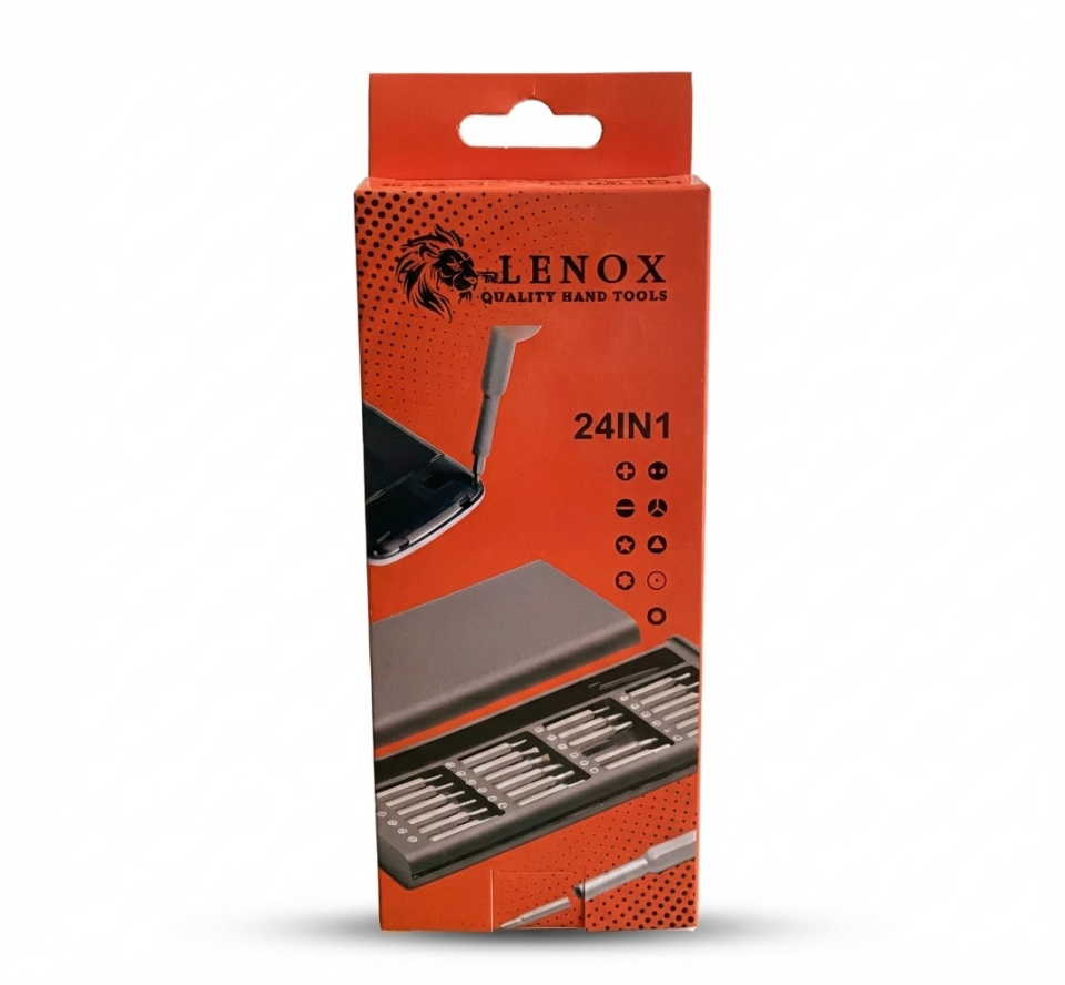 Lenox 24’lü Manyetik Tornavida Seti - Hassas Uçlu Bits Set