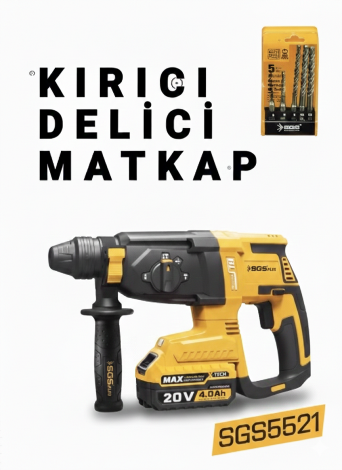 Sgs X-Tech Combo Set - Akülü Profesyonel 3’Lü Set - 30 Parça