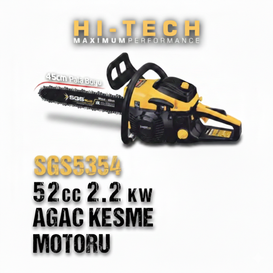 Sgs Plus 52 cc Benzinli Profesyonel Ağaç Kesme Motoru