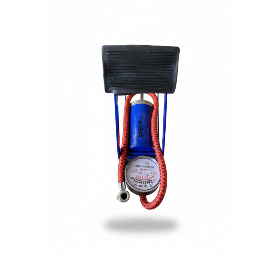 Şahin Tools - İnce Piston Manometreli Ayak Pompası