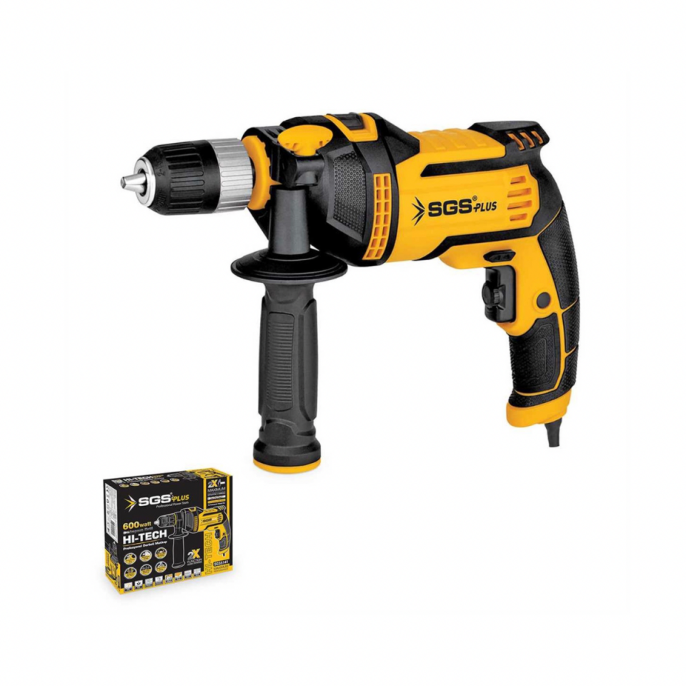SGS - 600W Darbeli Matkap | Çift Fonksiyonlu | Metal Ahşap Beton Delme