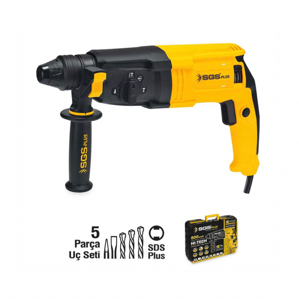 SGS - 800W Kırıcı Delici Matkap 26mm 3.1 Kg | Profesyonel