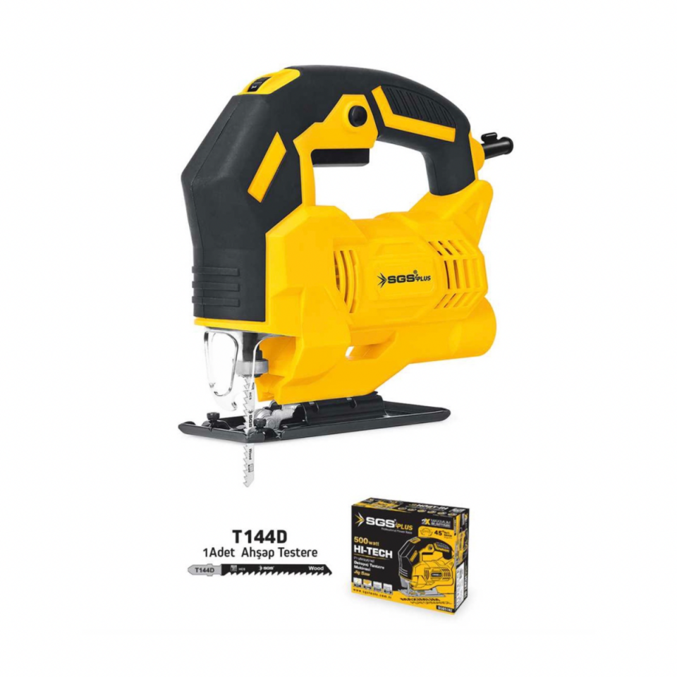 SGS - 500W Elektrikli Dekupaj Testere | Ahşap, Metal Kesim