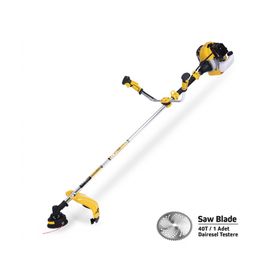 SGS Motorlu Yan Tırpan 52 CC 1.6 kW - Benzinli Çim Biçme Makinesi