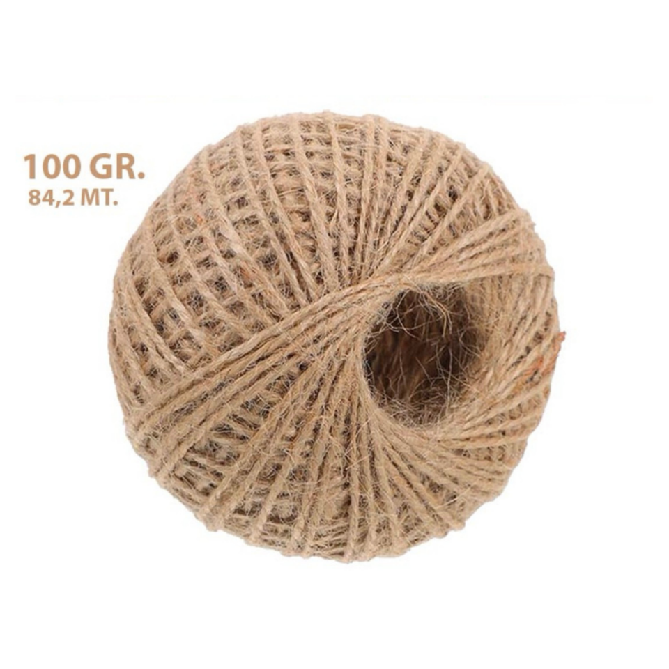 Jüt İpi - 100 Gr | 84,2 Metre | 1,4 mm Hasır Kendir